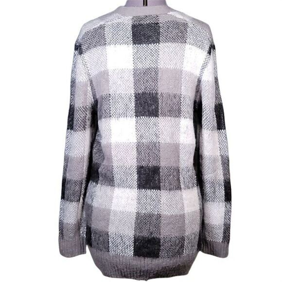Eddie Bauer & Ilaria Urbinati Plaid Cardigan Sz S - Picture 3 of 13